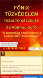 Mobile Screenshot of fonixtuzvedelem.hu