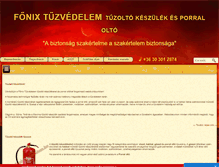 Tablet Screenshot of fonixtuzvedelem.hu